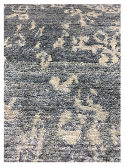 Artisan Samantha Grey Ivory Transitional Knotted Rug - Rugs - Artisan - Atlanta Designer Rugs