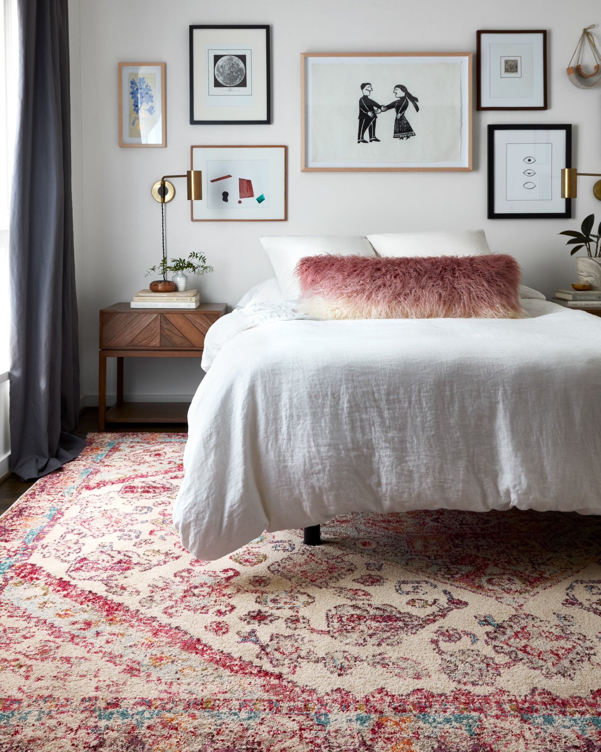 Loloi II Nadia  Aqua Pink Contemporary