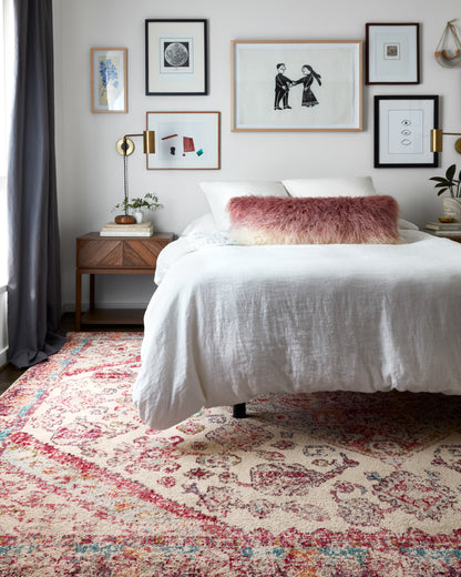 Loloi II Nadia  Aqua Pink Contemporary