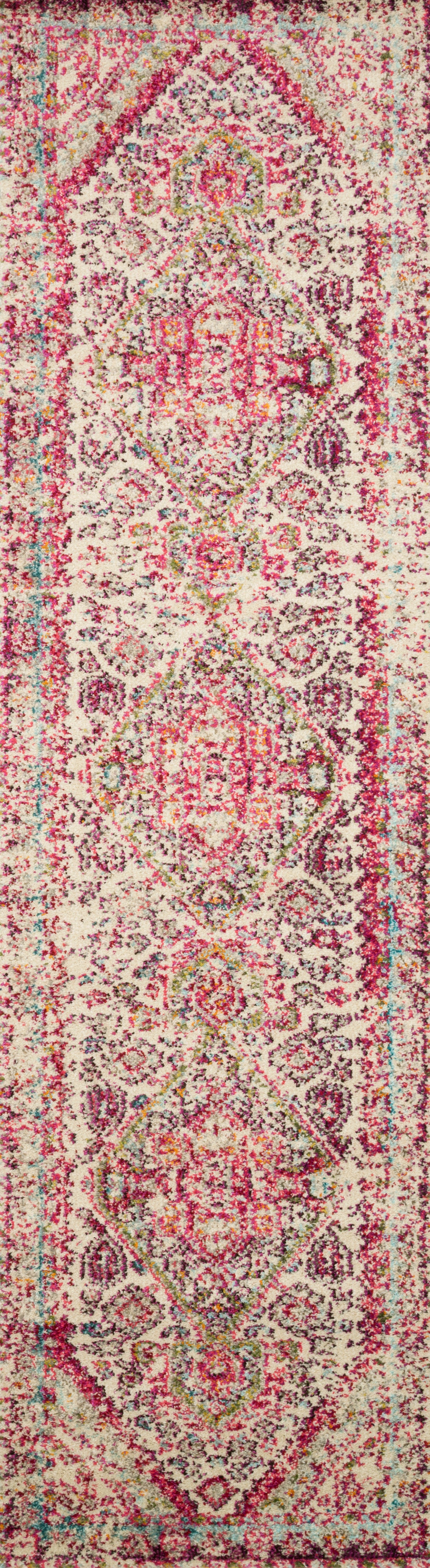 Loloi II Nadia  Aqua Pink Contemporary