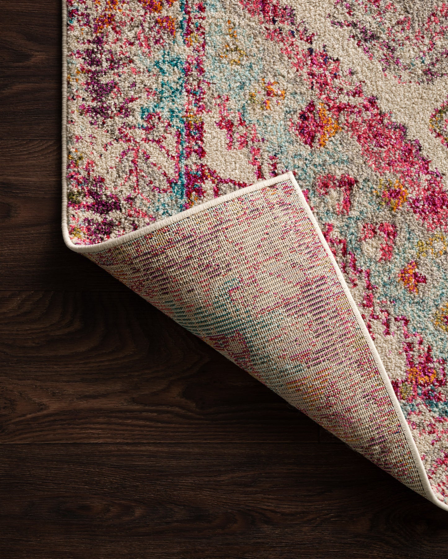 Loloi II Nadia  Aqua Pink Contemporary