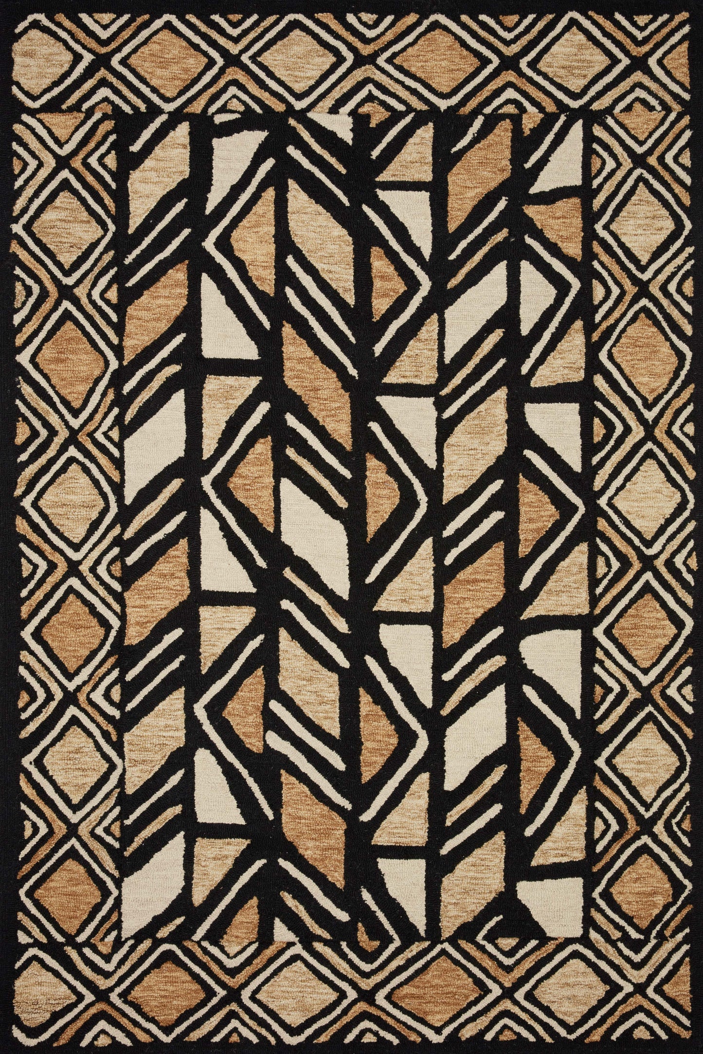 Loloi Nala  Black Beige Contemporary
