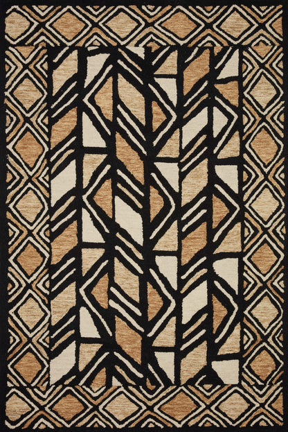 Loloi Nala  Black Beige Contemporary