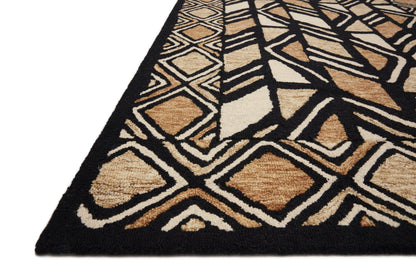 Loloi Nala  Black Beige Contemporary