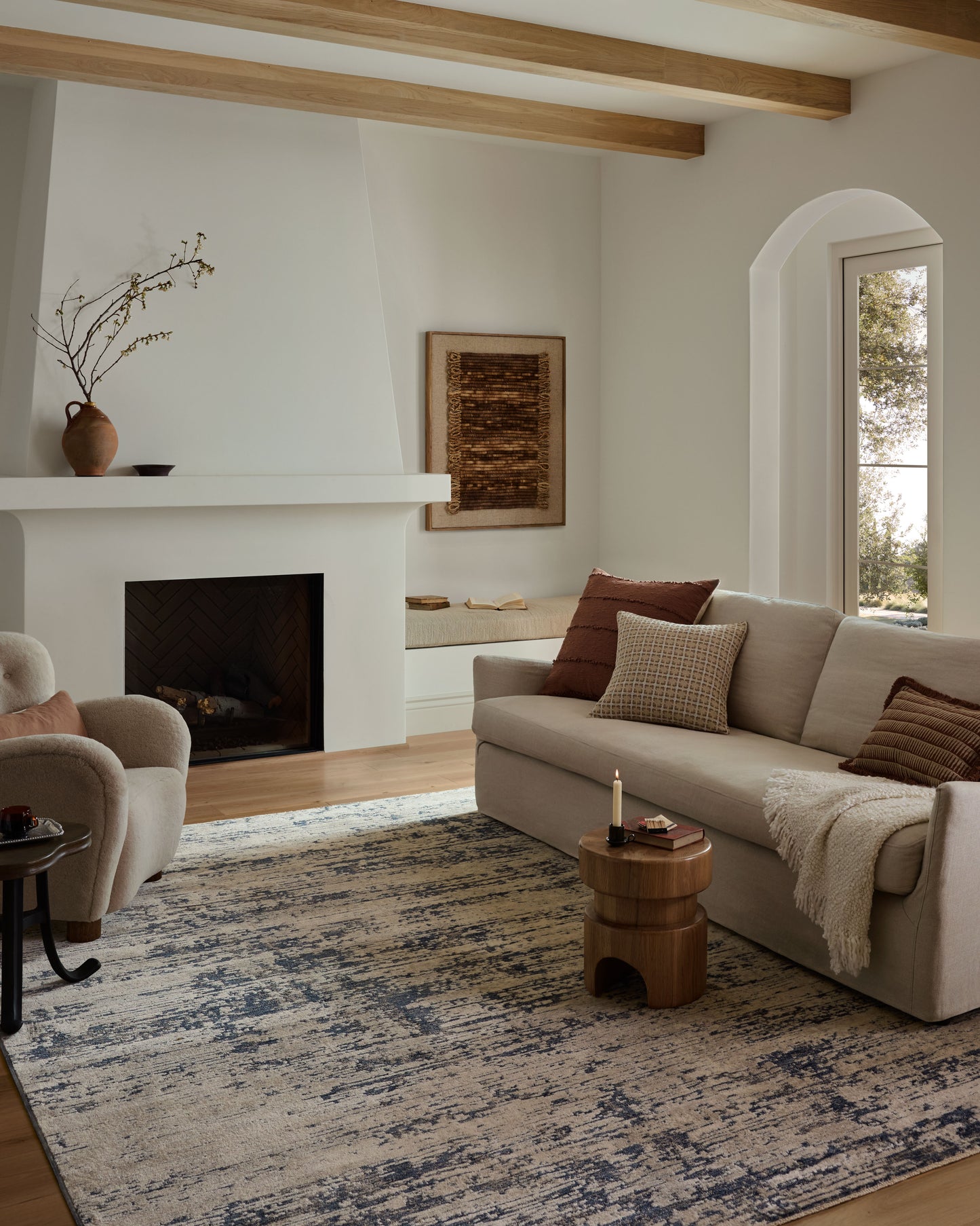 Loloi II Nellie  Dove Blue Contemporary