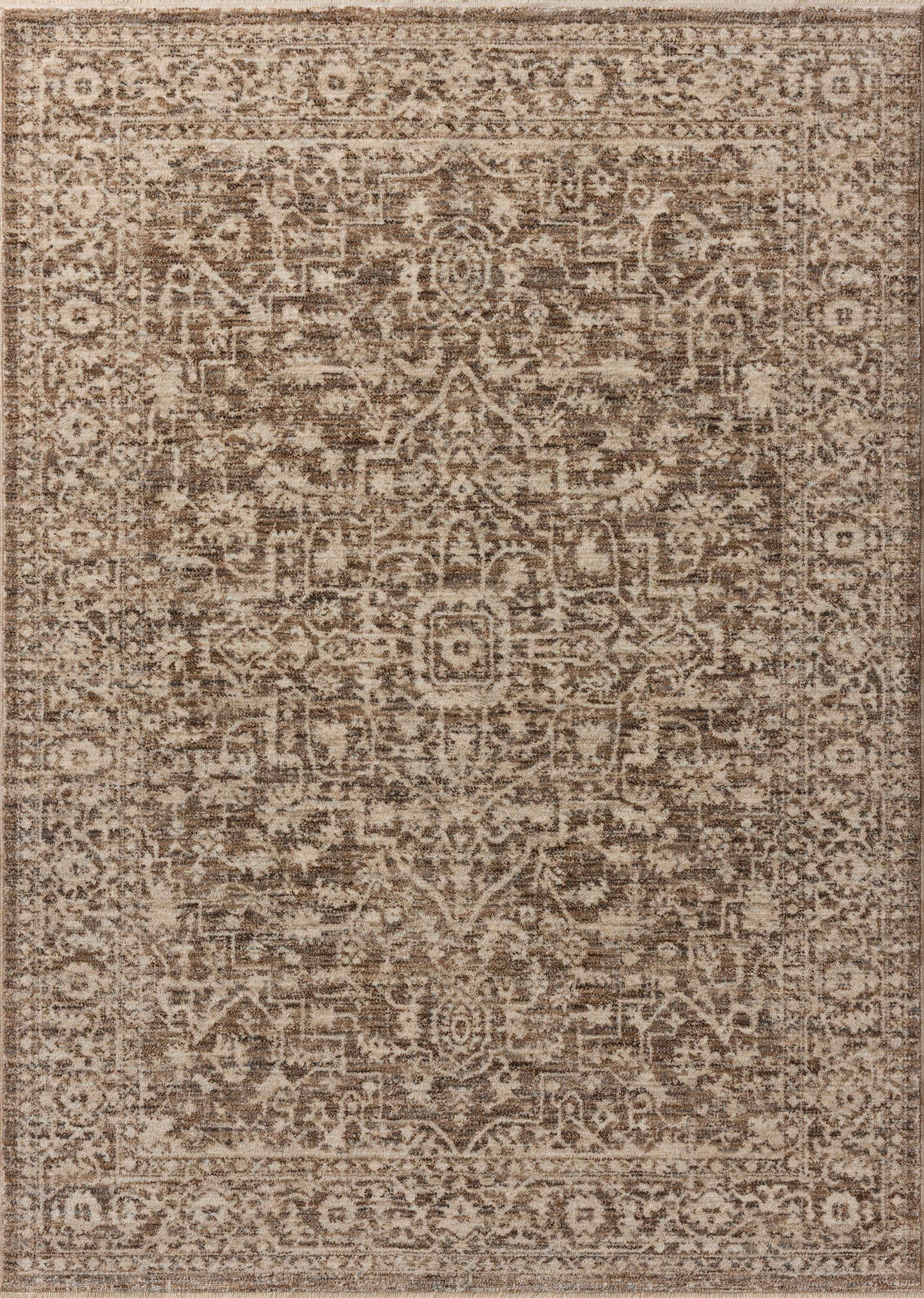 Loloi Newman  Dark Taupe Natural Traditional