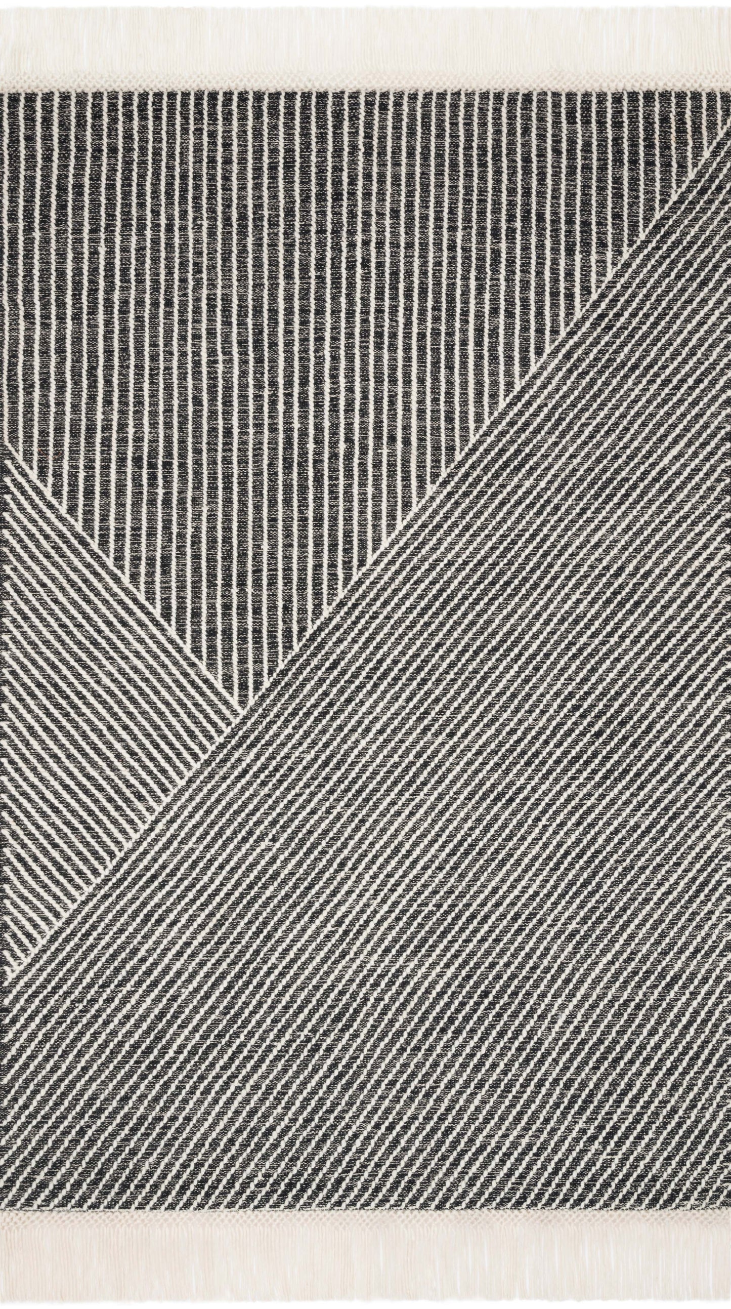 Magnolia Home by Joanna Gaines x Loloi Newton  Charcoal Ivory Contemporary