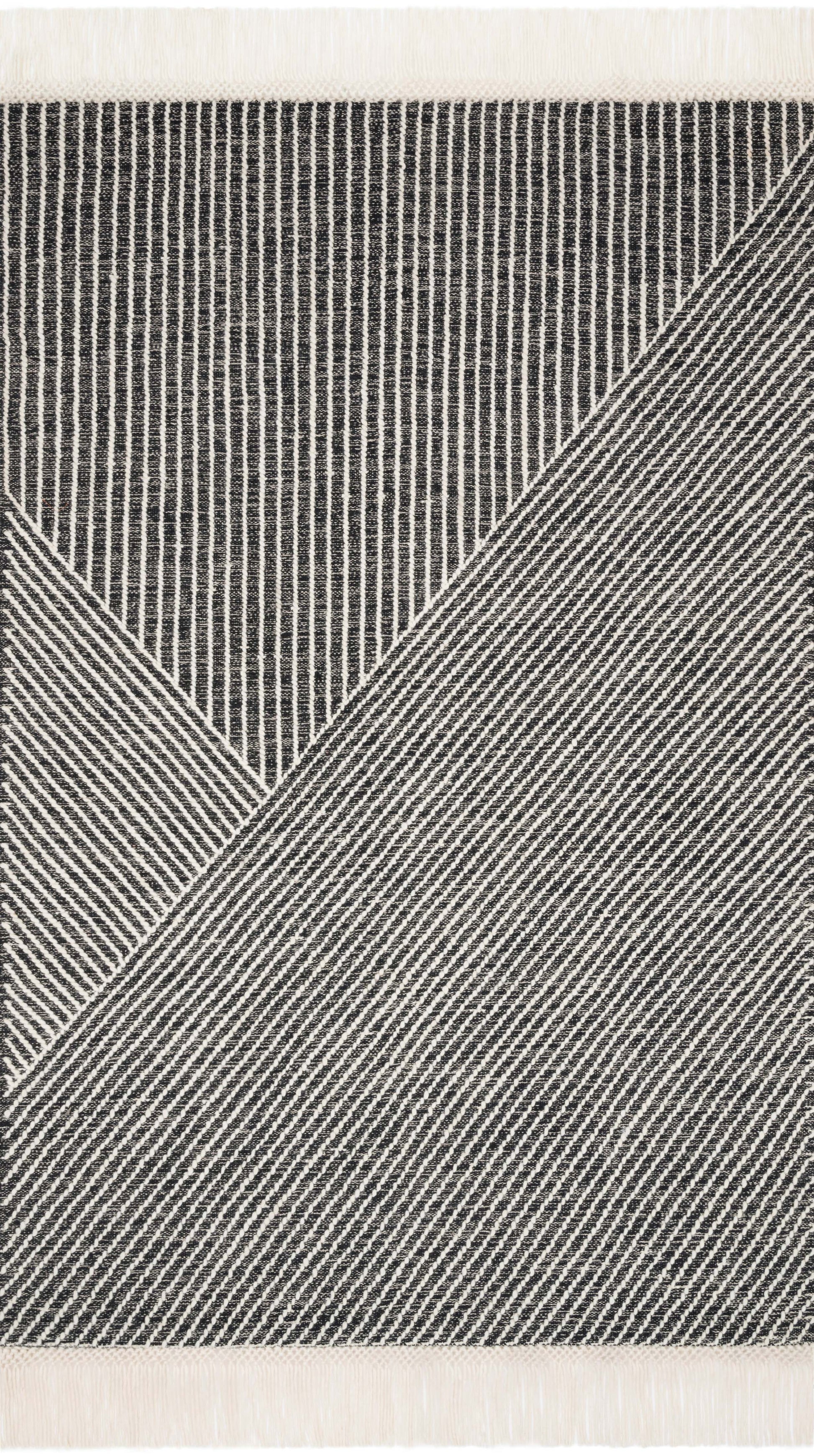 Magnolia Home by Joanna Gaines x Loloi Newton  Charcoal Ivory Contemporary