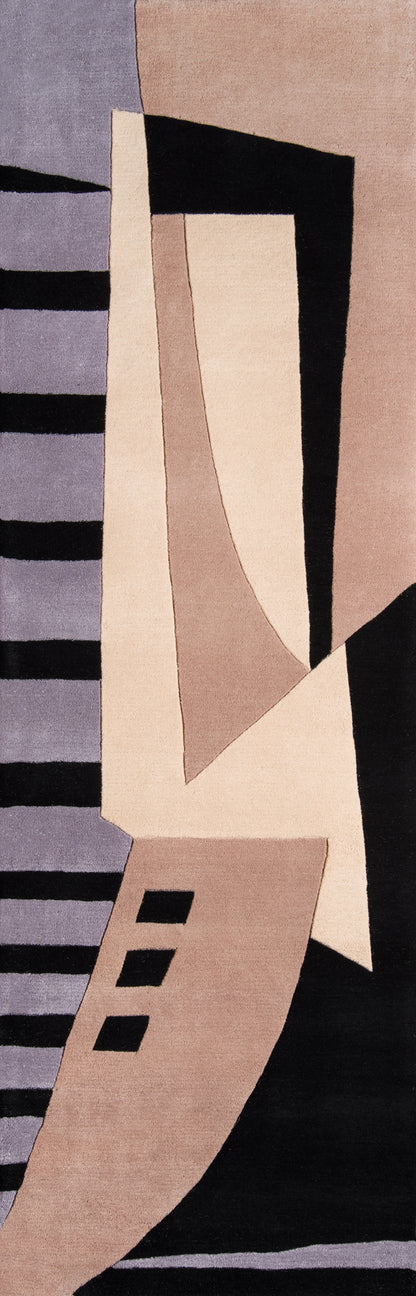 Momeni New Wave  Black  Contemporary