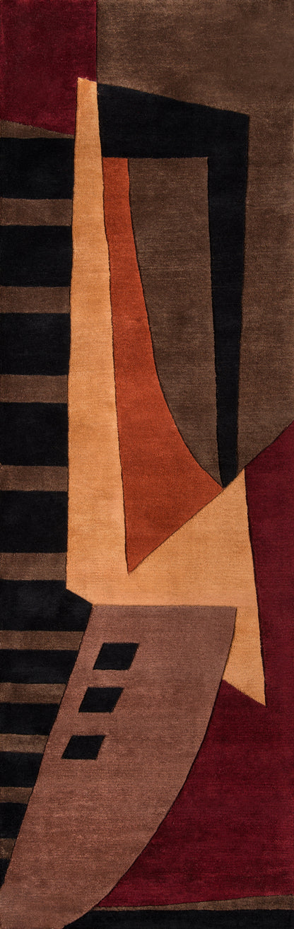 Momeni New Wave  Pomegranate  Contemporary