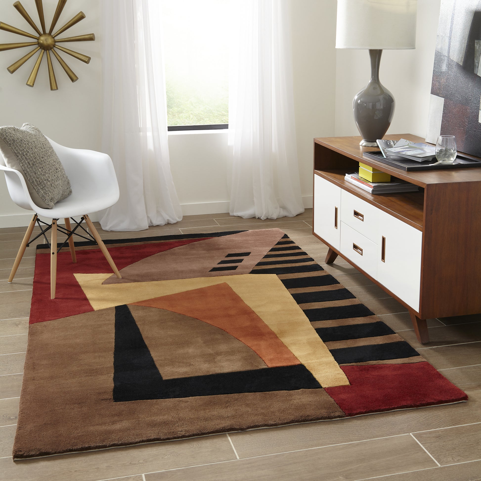 Momeni New Wave  Pomegranate  Contemporary