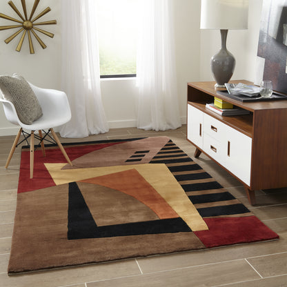 Momeni New Wave  Pomegranate  Contemporary