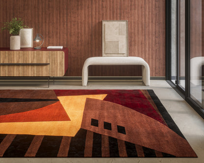 Momeni New Wave  Pomegranate  Contemporary
