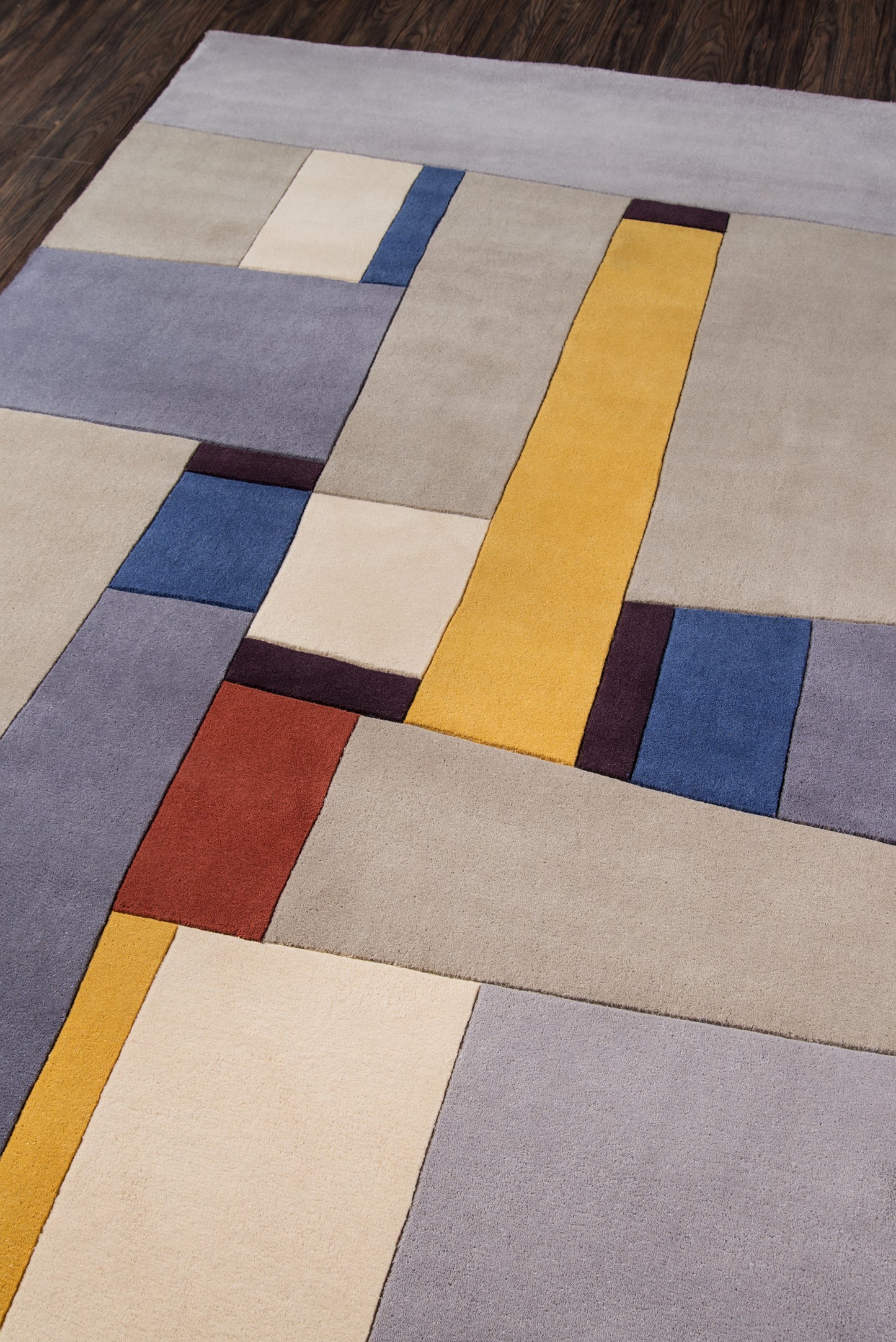 Momeni New Wave  Grey  Contemporary