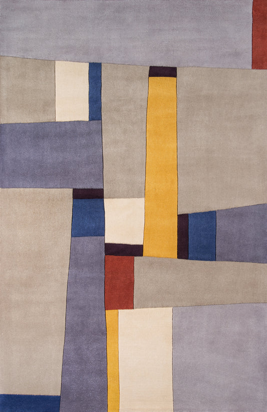 Momeni New Wave  Grey  Contemporary