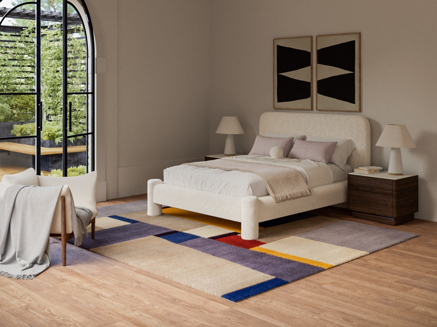 Momeni New Wave  Grey  Contemporary