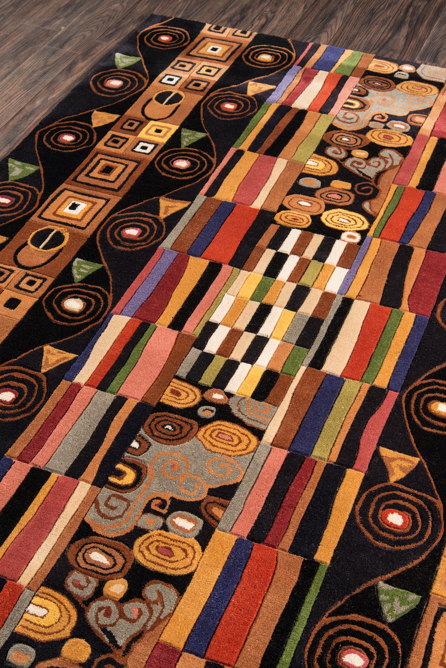 Momeni New Wave  Black  Contemporary