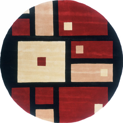 Momeni New Wave  Black  Contemporary