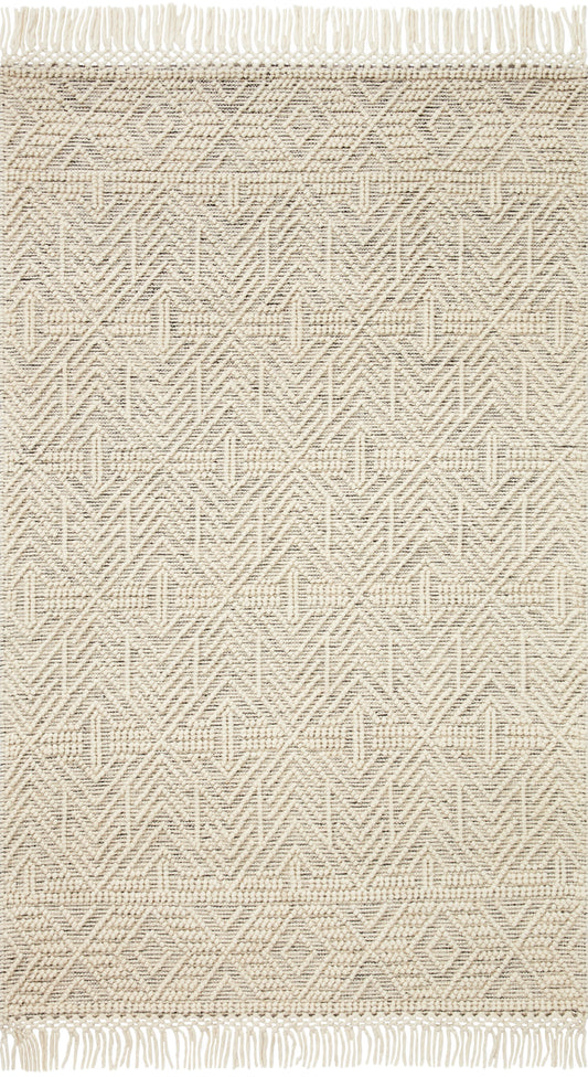 Loloi II Noelle  Ivory Black Contemporary