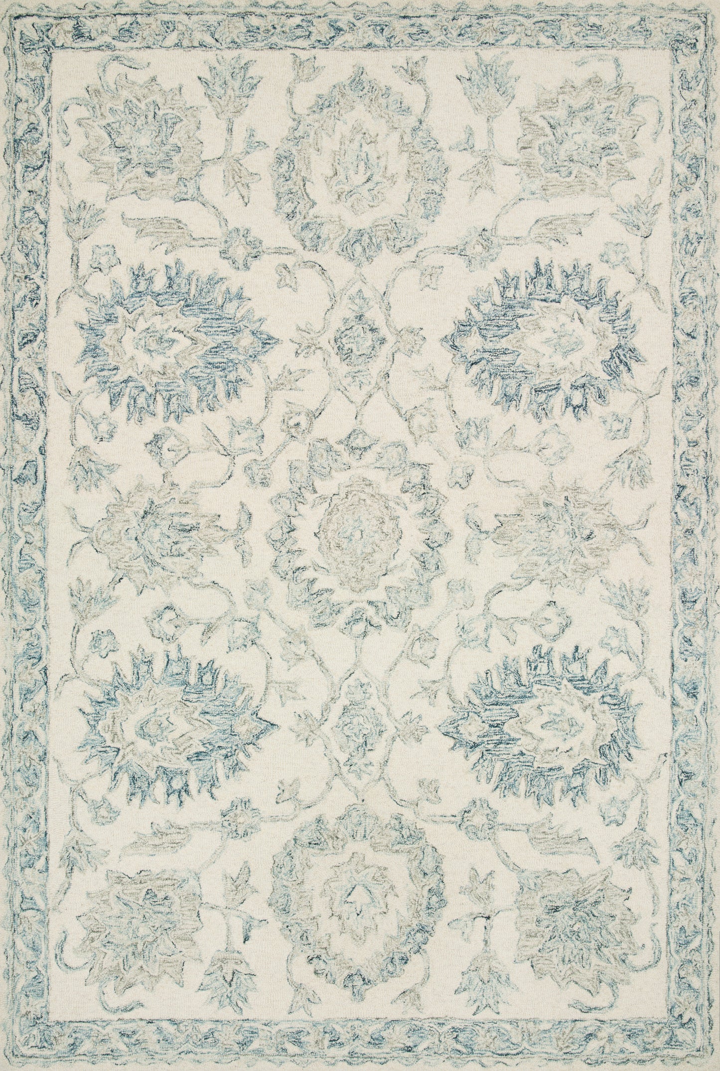 Loloi Norabel  Ivory Blue Contemporary