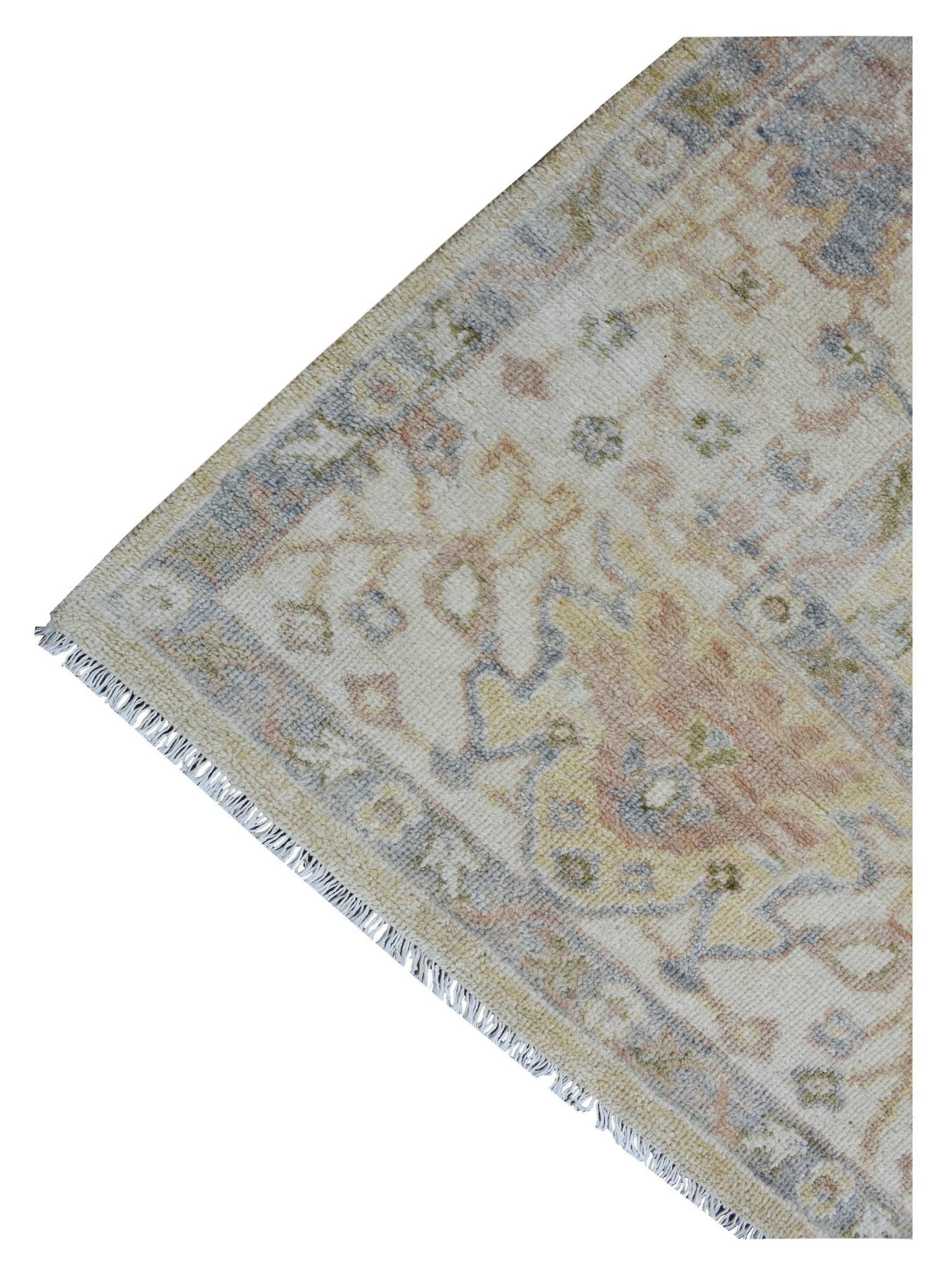 Artisan Priscilla Gold Ivory Traditional Knotted Rug - Rugs - Artisan - Atlanta Designer Rugs