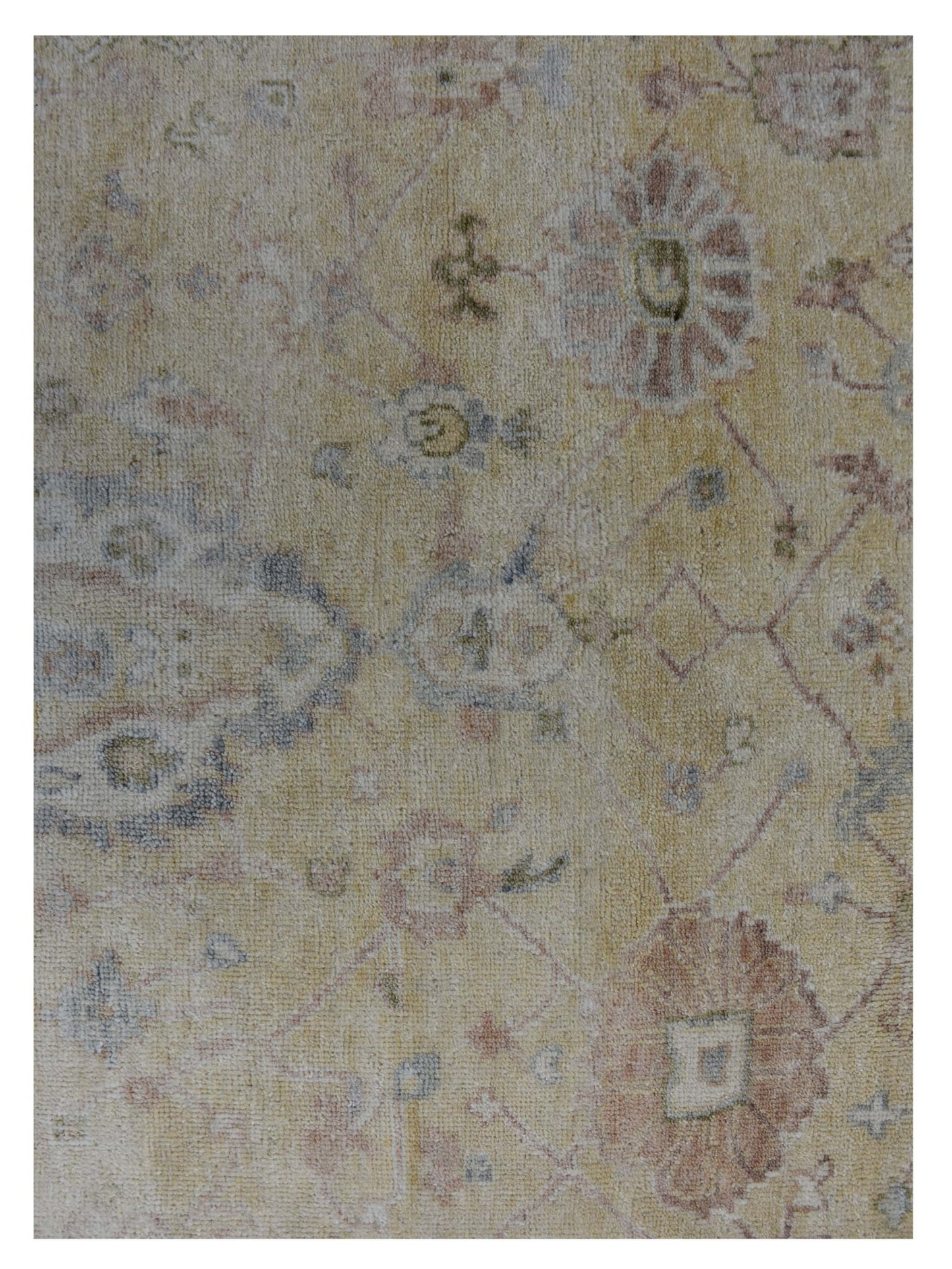 Artisan Priscilla Gold Ivory Traditional Knotted Rug - Rugs - Artisan - Atlanta Designer Rugs