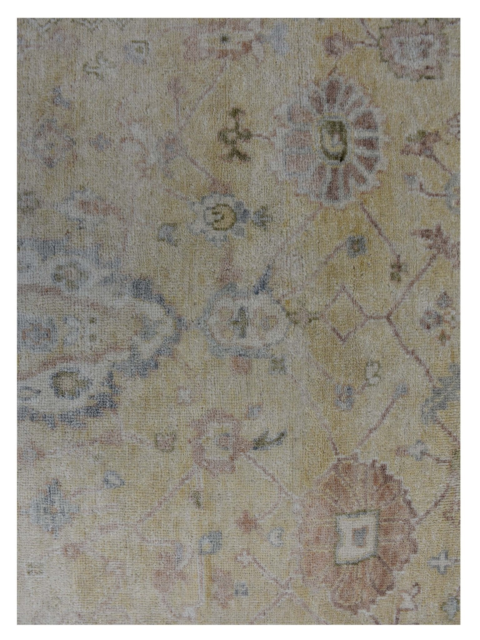 Artisan Priscilla Gold Ivory Traditional Knotted Rug - Rugs - Artisan - Atlanta Designer Rugs