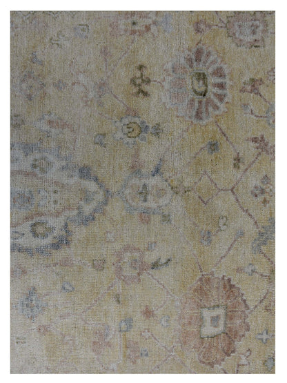 Artisan Priscilla Gold Ivory Traditional Knotted Rug - Rugs - Artisan - Atlanta Designer Rugs