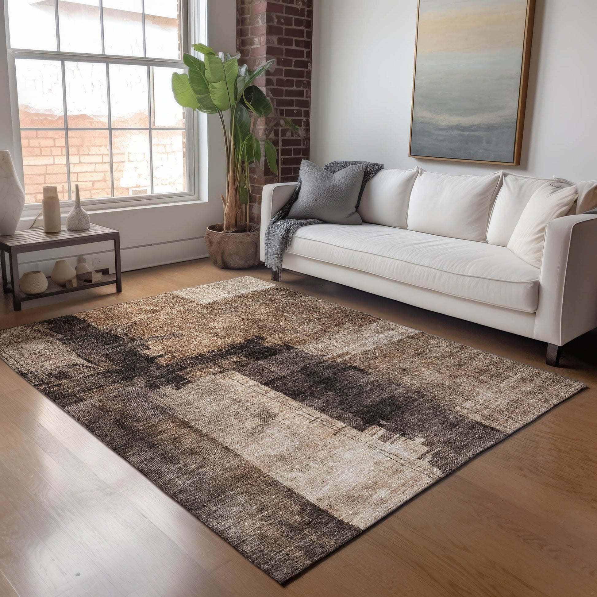 Dalyn Rugs Nouveau  Brown  Contemporary
