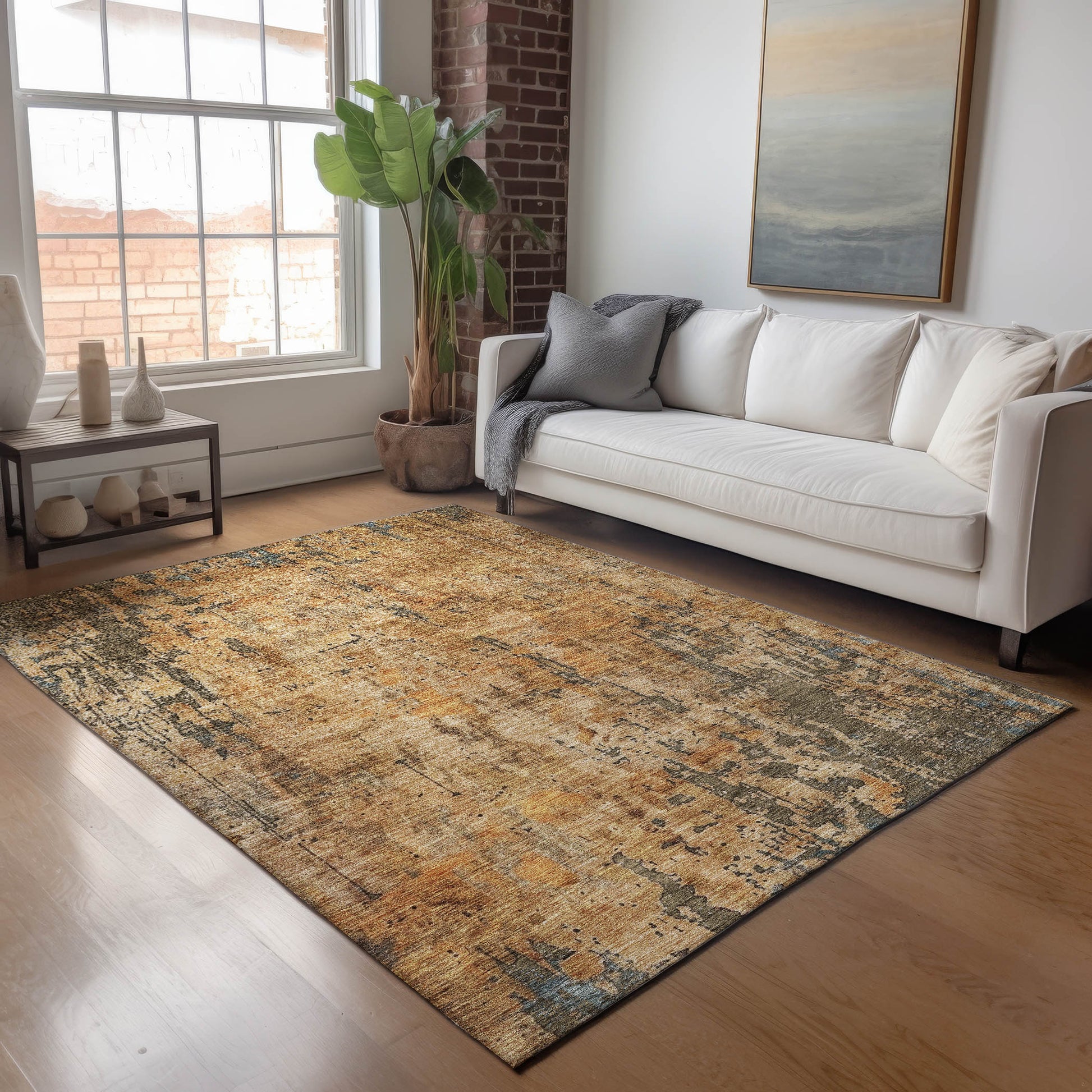 Dalyn Rugs Nouveau  Copper  Contemporary