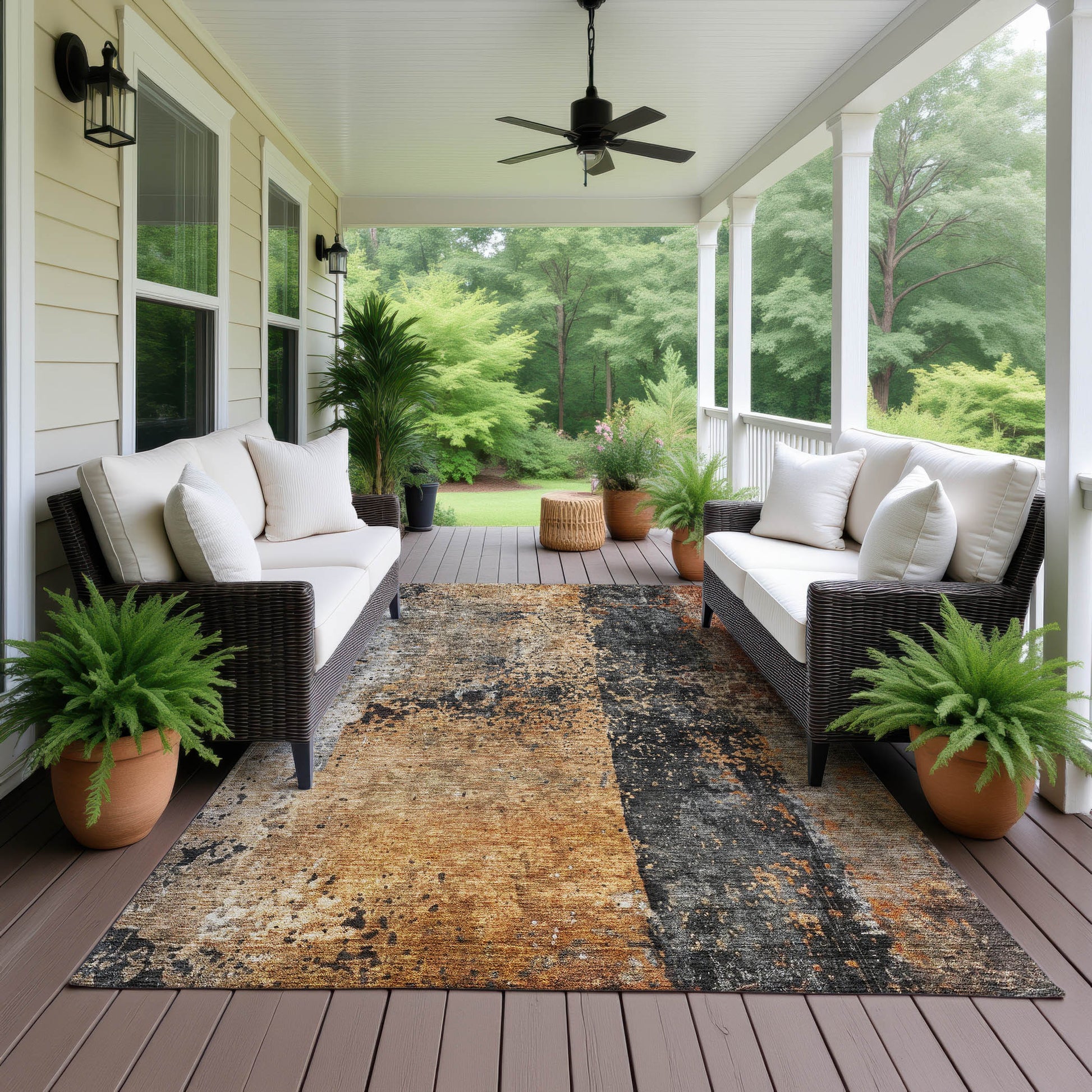 Dalyn Rugs Nouveau  Copper  Contemporary