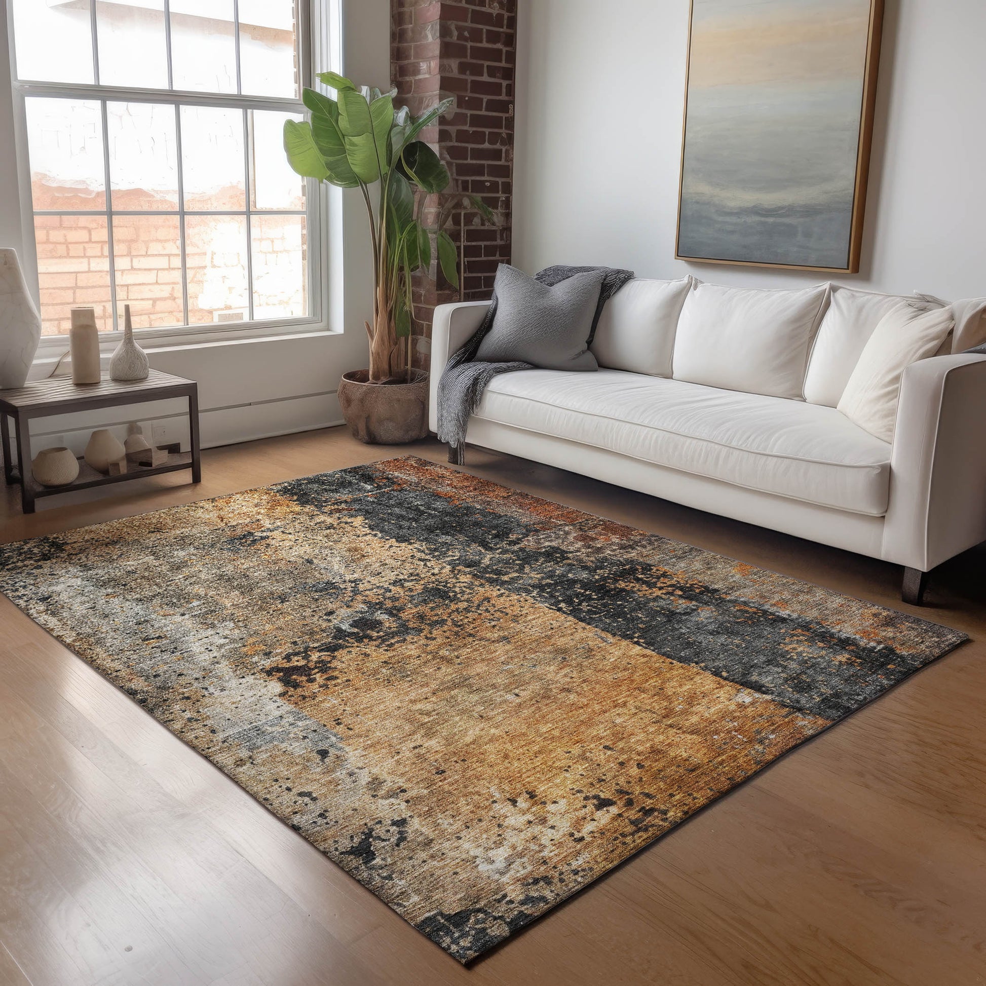 Dalyn Rugs Nouveau  Copper  Contemporary
