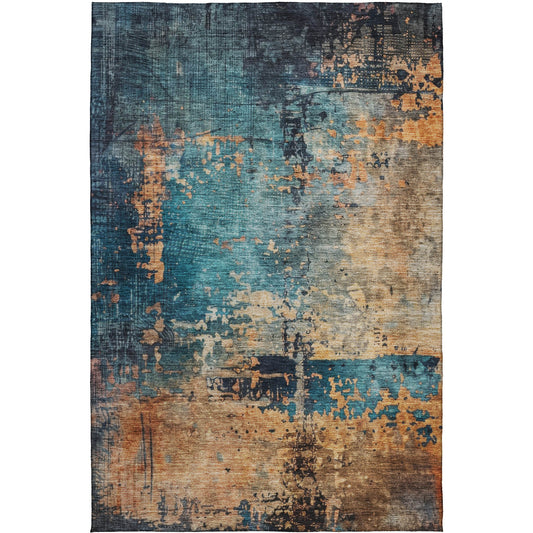Dalyn Rugs Nouveau  Teal  Contemporary