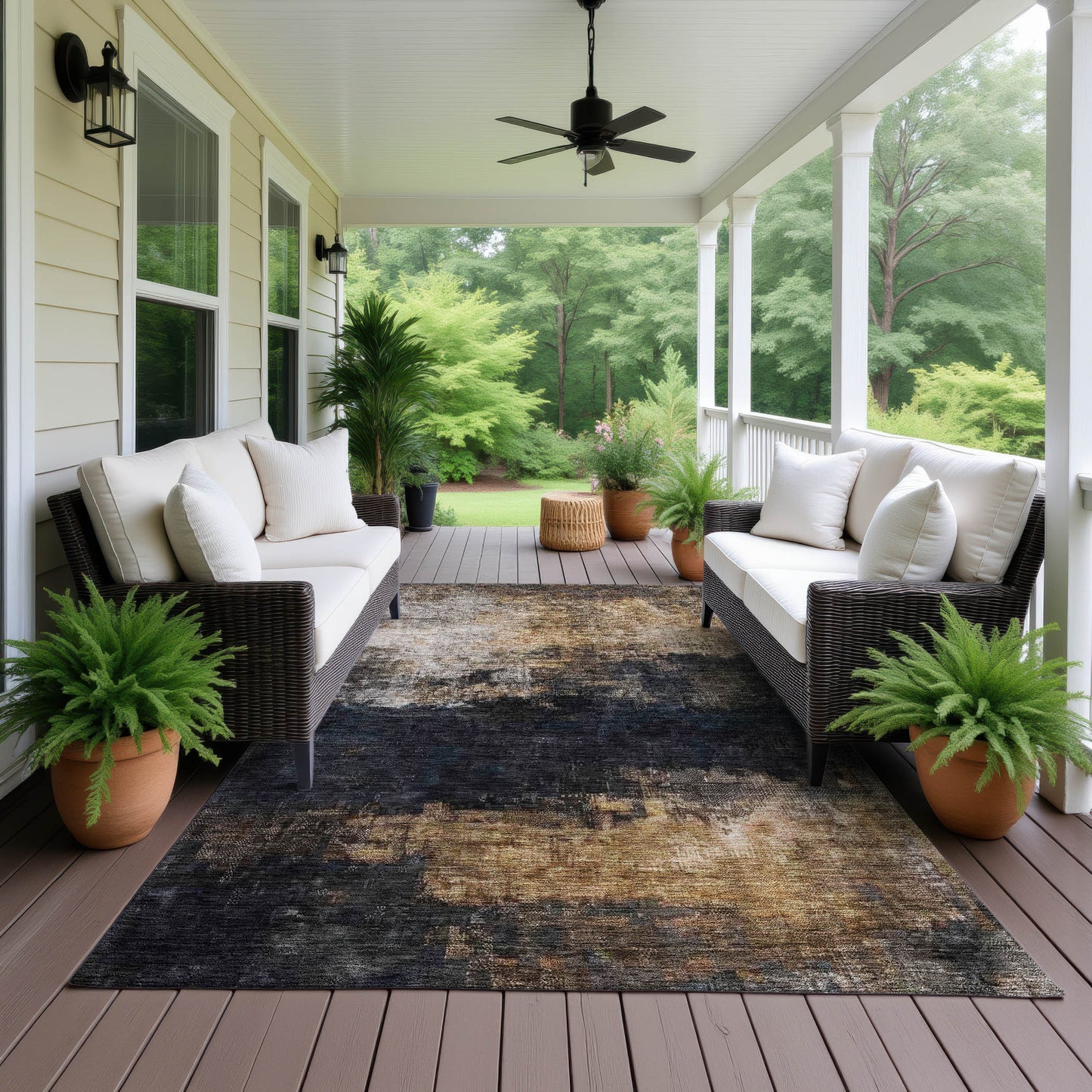 Dalyn Rugs Nouveau  Charcoal  Contemporary