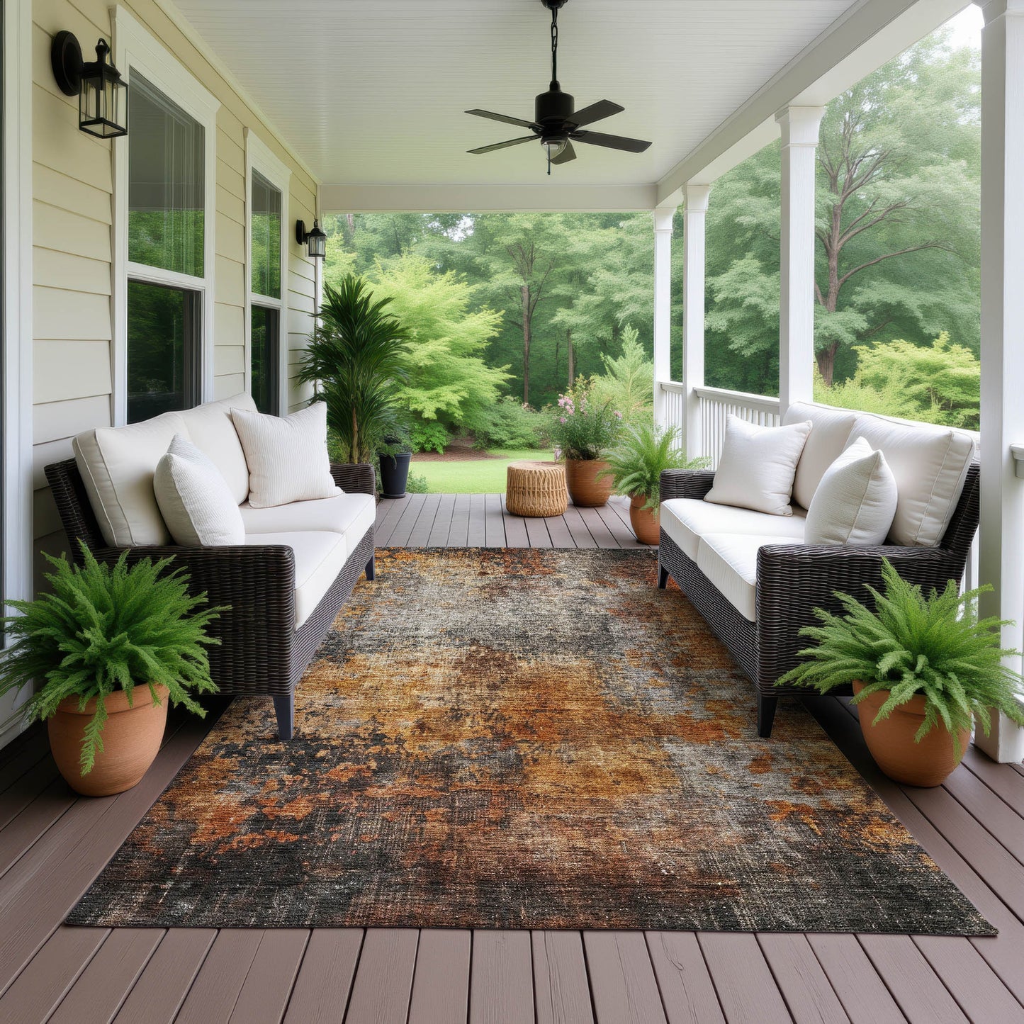 Dalyn Rugs Nouveau  Paprika  Contemporary