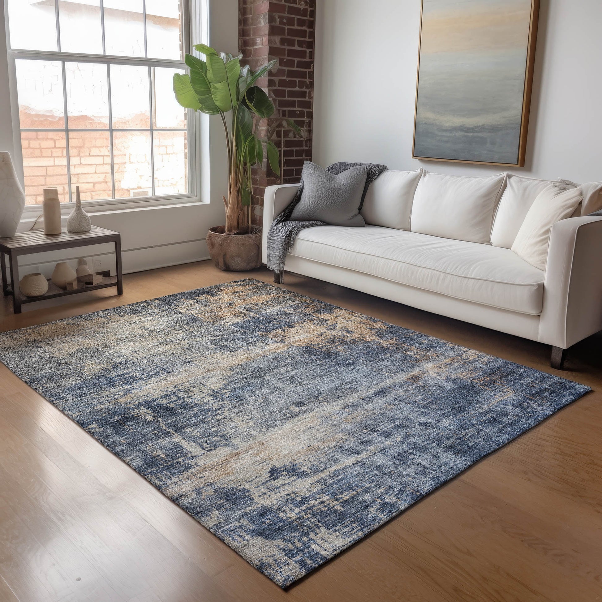 Dalyn Rugs Nouveau  Denim  Contemporary