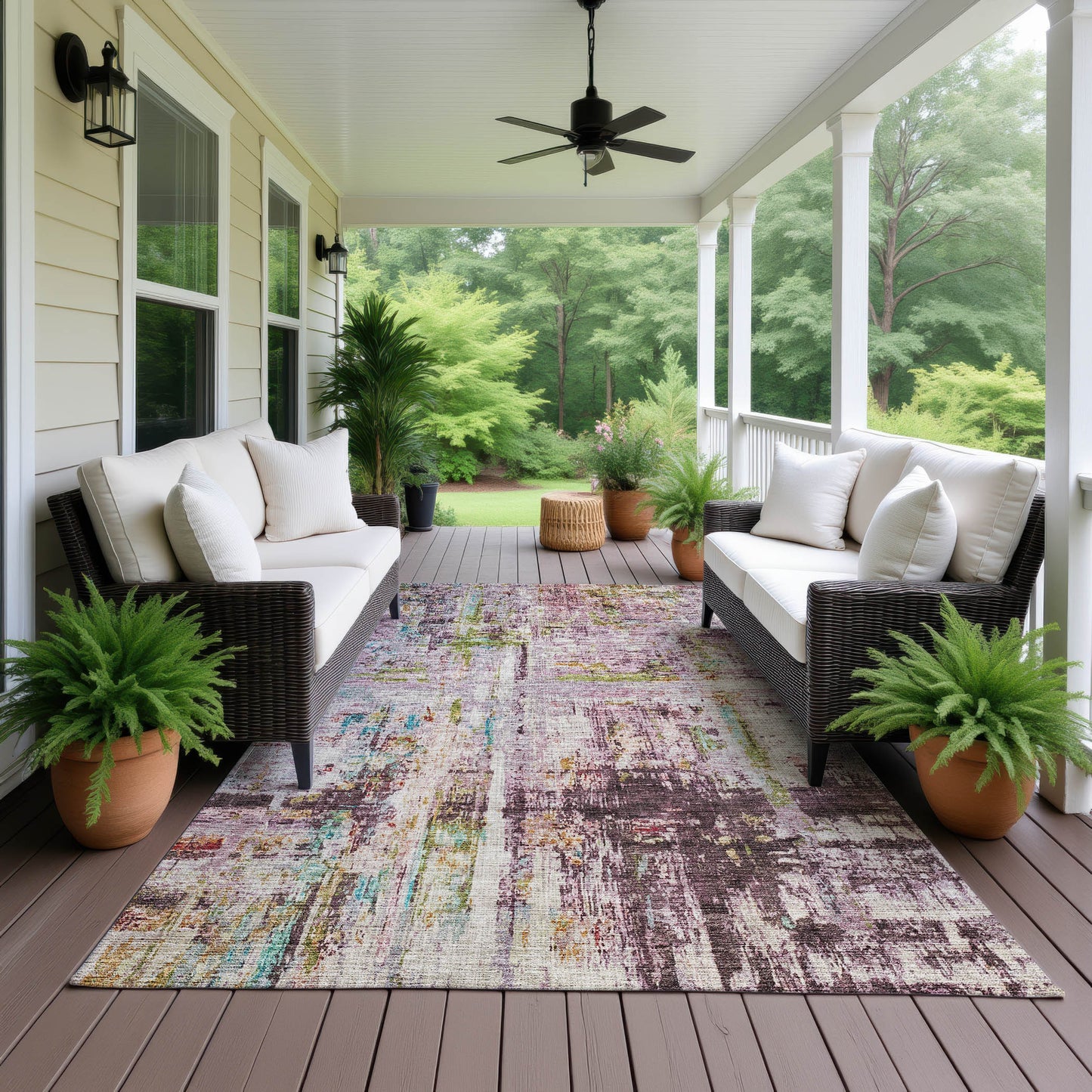Dalyn Rugs Nouveau  Lavender  Contemporary