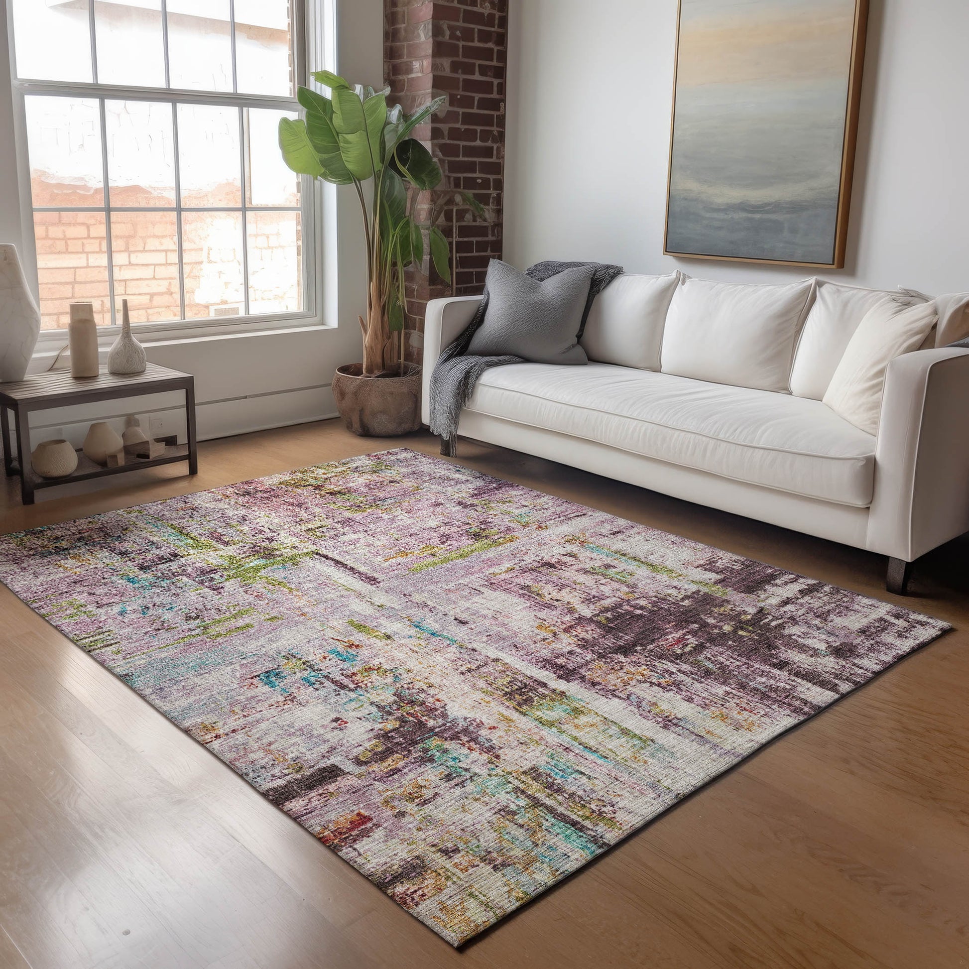 Dalyn Rugs Nouveau  Lavender  Contemporary