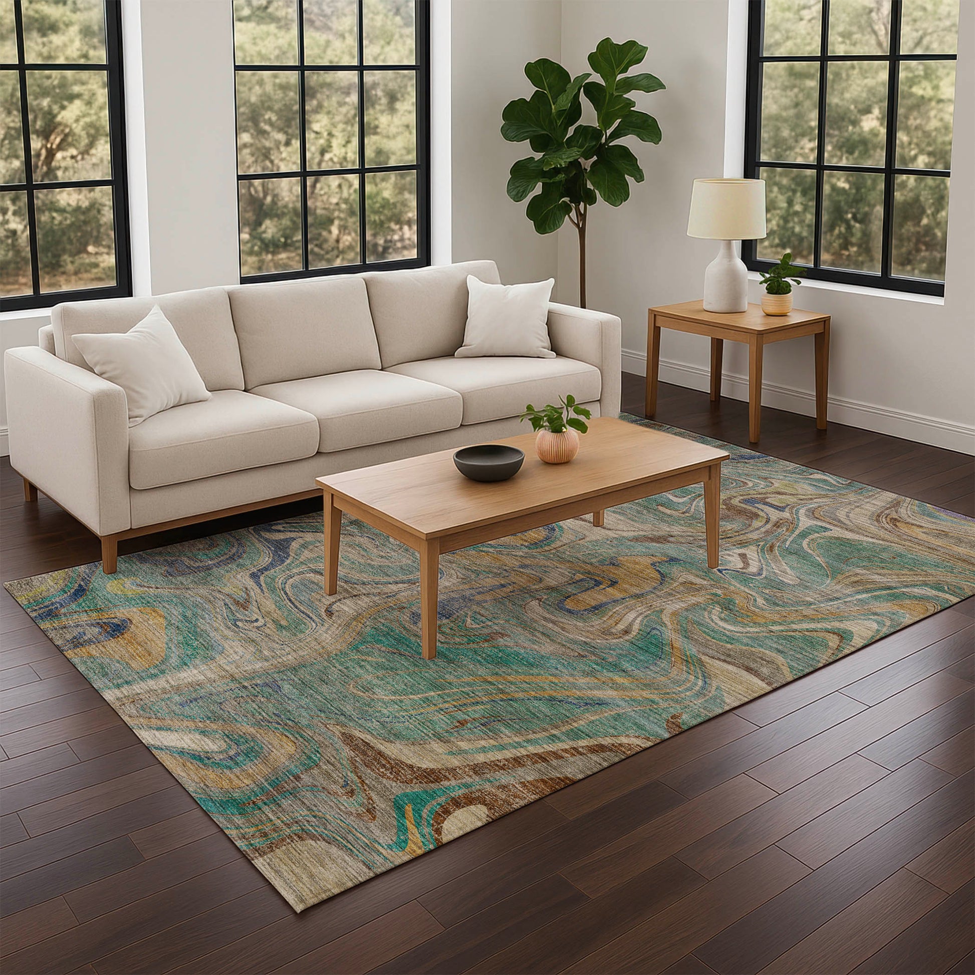 Dalyn Rugs Nexus  Teal  Transitional