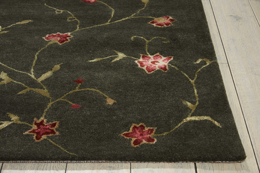 Nourison Home Modern Elegance LH03 Teal Grey Transitional Tufted Rug