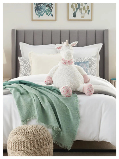 Mina Victory Plush Toy Unicorn Ivory Animal Accent Pieces Rug