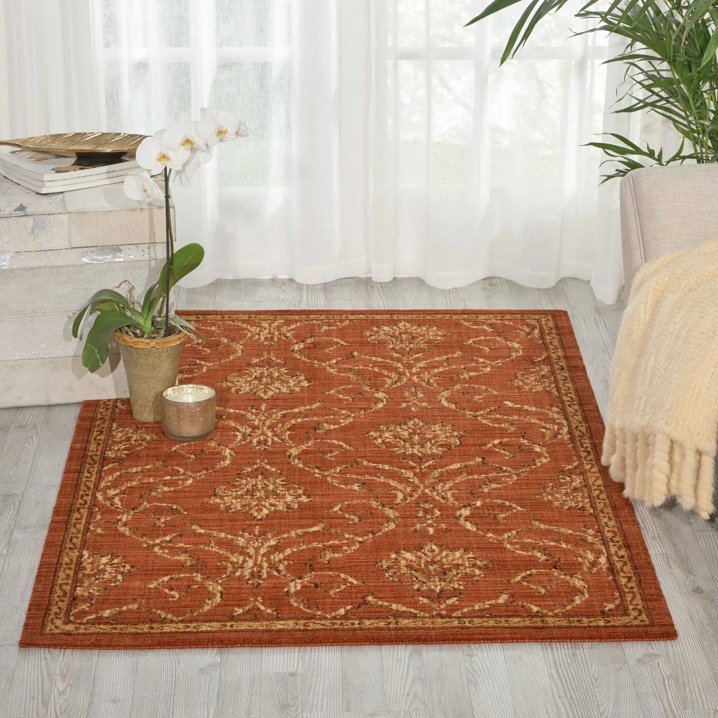 Nourison Home Radiant Impression LK08 Brown Traditional Loomed Rug
