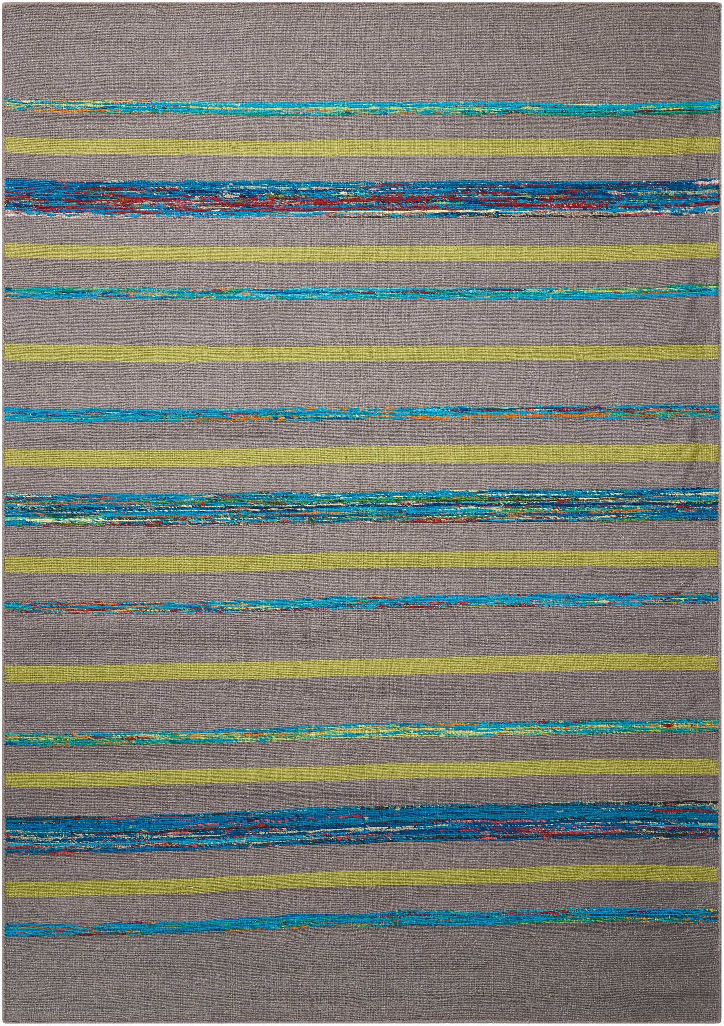 Nourison Home Spectrum SPE04 Grey Turquoise Contemporary Loomed Rug