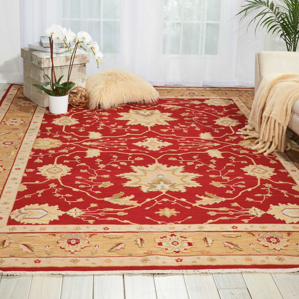 Nourison Home Suf I Noor SF05 Red  Woven Rug