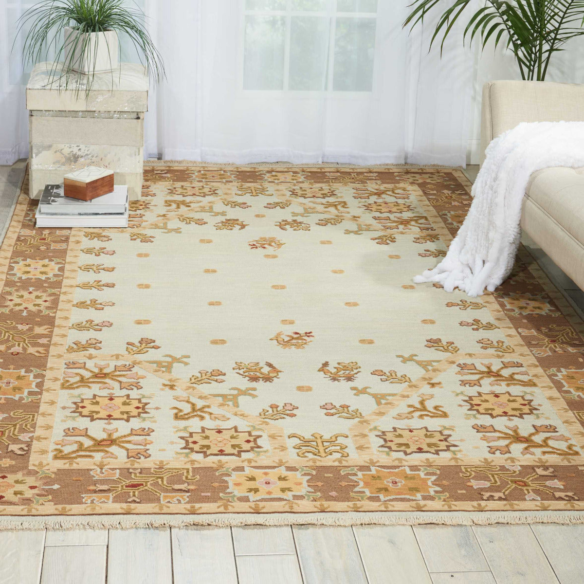 Nourison Home Suf I Noor SF35 Aqua  Woven Rug
