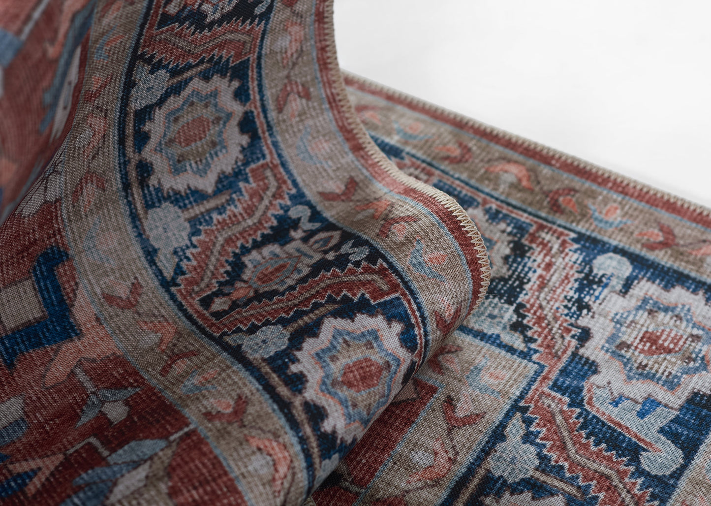 Novogratz Doheny DOH-1 Rust Transitional Machine Made Rug