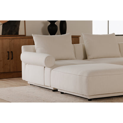 Moes Home Accent Chairs ROSELLO White Contemporary Furniture