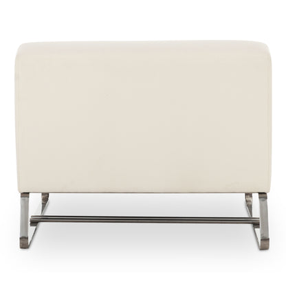 Moes Home Occasional Chairs JULES White Modern Furniture Rug
