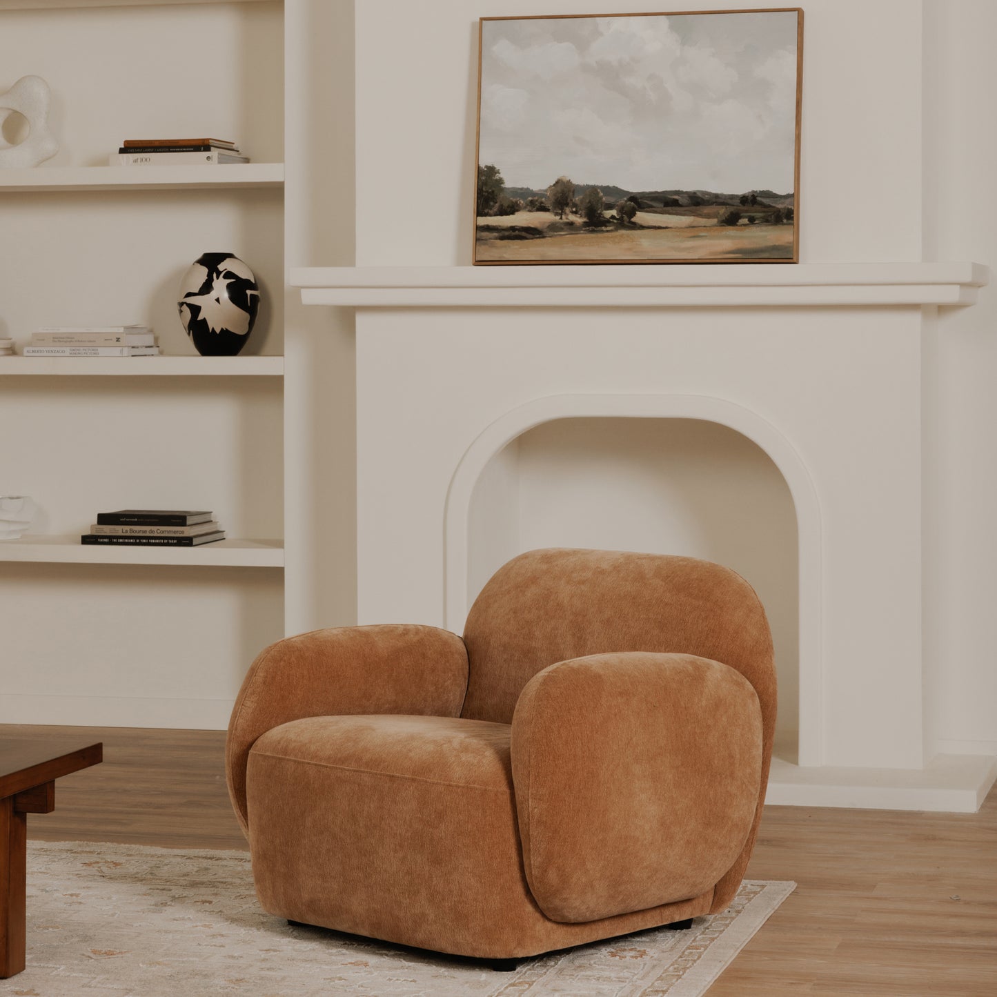 Moes Home Occasional Chairs Hazel Brown Contemporary Furniture Rug
