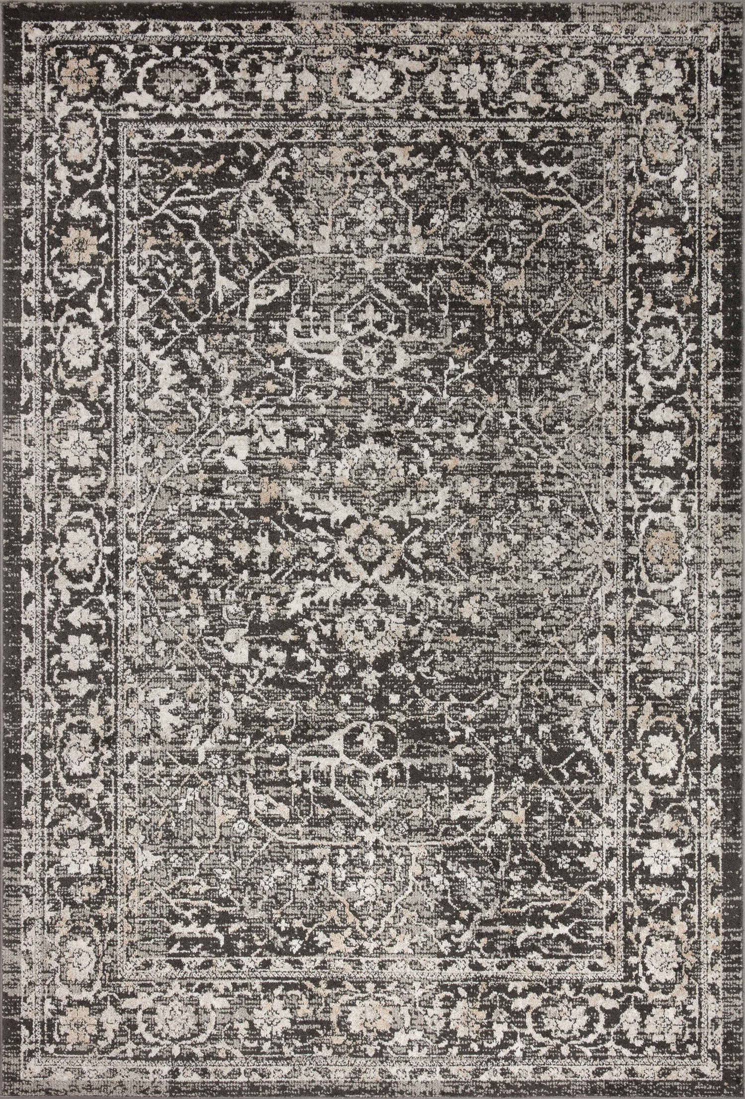 Loloi Odette  Charcoal Silver Traditional